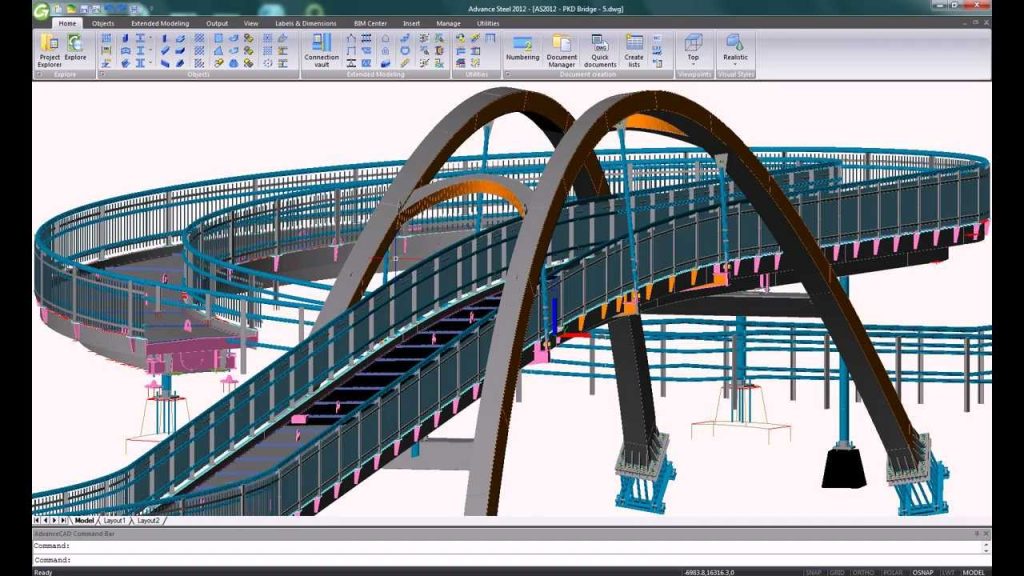 3D Modeling of Steel Beam Structures
